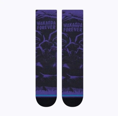 Stance X Marvel Black Panther 2: Wakanda Forever Yibambe Socks Large Men's 9-13 2 Stance X Marvel Black Panther 2: Wakanda Forever Yibambe Socks Large Men's 9-13