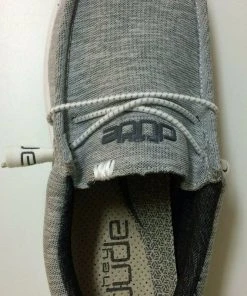 Hey Dude Wally Free Galaxy Grey Men's Shoes Comfortable Lightweight SlipOn Shoes