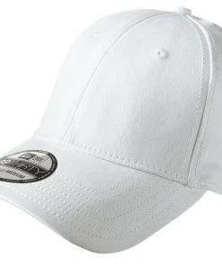 New Era 39THIRTY Flex Structured Stretch Hat Blank Cap - Black, White, Navy, Red