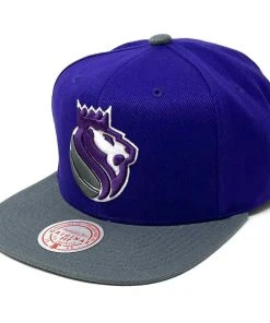 2022 Sacramento Kings Mitchell & Ness NBA Snapback Hat Flat Brim Adjustable Cap