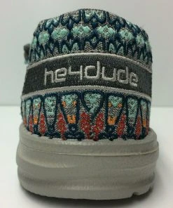 Hey Dude Wendy Flora Tulip Grey Lightweight Casual Comfort Slip On Women's Shoes Hey Dude Shoes