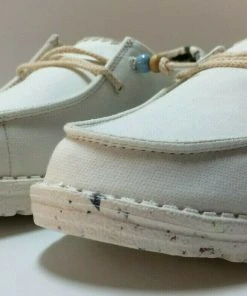 Hey Dude Wendy Natural Salt Women's Lightweight Casual Comfortable Shoes Slip On