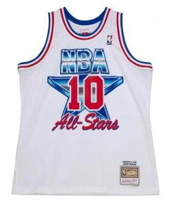 1992 NBA All-Star Game Dennis Rodman #10 Mitchell & Ness White Authentic Jersey