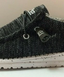 Hey Dude Wally Stretch Meteorite Men's Shoes Lightweight Casual Slip On Comfort Hey Dude Shoes