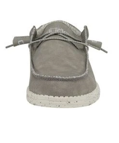 Hey Dude Shoes Hey Dude Wally Recycled Leather Silver Birch Men's Shoes Comfortable Lightweight