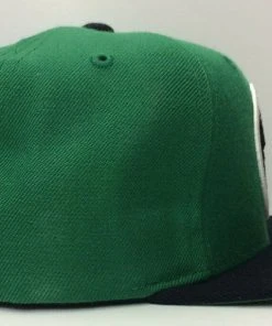 Boston Celtics Mitchell & Ness NBA Adjustable Snapback Hat 2Tone Flat Brim Cap