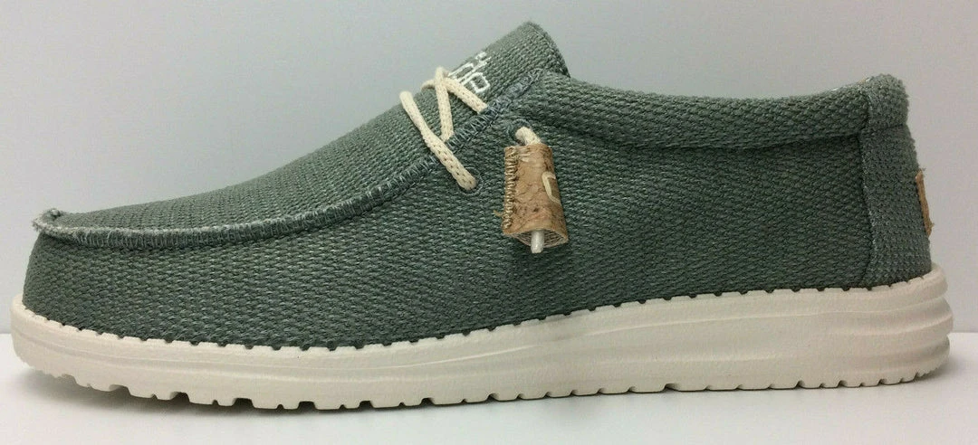 Hey Dude Wally Eden Sage Men's Shoes Comfortable Lightweight Slip On Casual Shoe 3 Hey Dude Wally Eden Sage Men's Shoes Comfortable Lightweight Slip On Casual Shoe