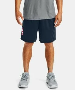Under Armour Men's Freedom Tech Graphic Shorts 10" Casual Workout Fitness Shorts 19 Under Armour Men's Freedom Tech Graphic Shorts 10
