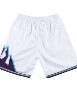 1996 Utah Jazz Mitchell & Ness NBA Authentic Swingman Men's Mesh Shorts White