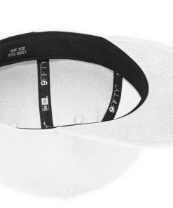 New Era 9FIFTY Flat Brim Snapback Hat Cap -Blank - White, Black, Royal, Navy 950