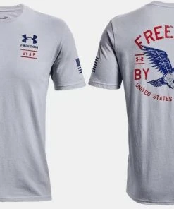 Under Armour Mens UA Freedom By Air Logo Short Sleeve Graphic T-Shirt SS Tee