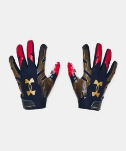 2022 Under Armour Mens UA F8 Novelty Football Receivers And Running Backs Gloves