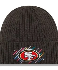 NFL 2021 San Francisco 49ers New Era Knit Hat On Field Sideline Crucial Catch Cap