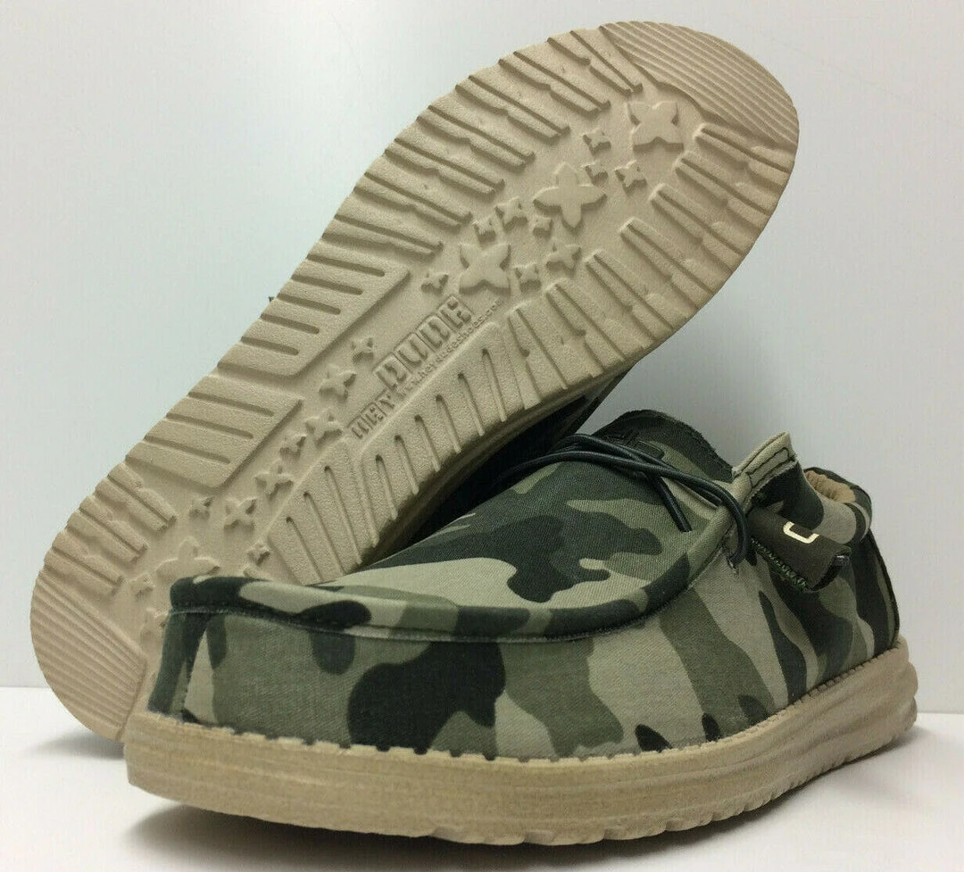 Hey Dude Wally Camo Men's Casual Comfortable Lightweight Slip On Shoes Hey Dude Shoes 1 Hey Dude Wally Camo Men's Casual Comfortable Lightweight Slip On Shoes Hey Dude Shoes