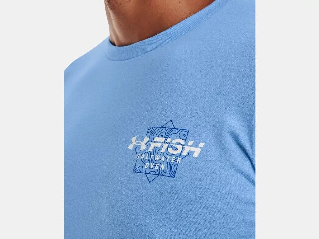 Under Armour Men's UA Fish Marlin Waterblur Short Sleeve Graphic T-Shirt SS Tee 7 Under Armour Men's UA Fish Marlin Waterblur Short Sleeve Graphic T-Shirt SS Tee