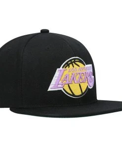 Los Angeles Lakers LA Mitchell & Ness NBA Hardwood Classic Snapback Hat Cap