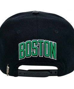 Boston Celtics Pro Standard NBA Snapback Hat Flat Brim Adjustable Black Cap