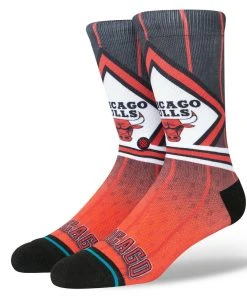Chicago Bulls Stance NBA HWC Fader Hardwood Classics Crew Socks Large Mens 9-13