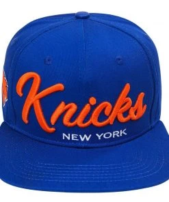 New York Knicks Pro Standard NBA Snapback Hat Flat Brim Adjustable Script Cap
