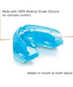 Shock Doctor Braces Mouthguard Convertible Youth Or Adult Strapped Mouth Guard