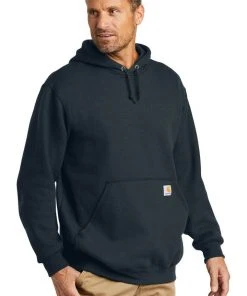 Carhartt Men's Midweight Hooded Sweatshirt Pullover Long Sleeve Workwear Hoodie