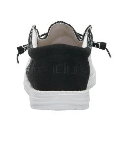 Hey Dude Wally Sox Funk Black Ice Men's Shoes Comfortable Lightweight Slip On Hey Dude Shoes