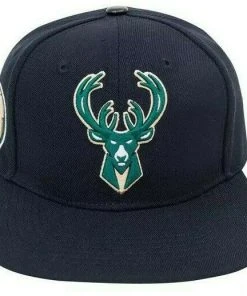 Mitchell & Ness Milwaukee Bucks Pro Standard NBA Snapback Hat Flat Brim Adjustable Cap