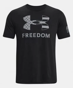 Under Armour Mens UA Freedom Big Flag Logo Short Sleeve Graphic T-Shirt SS Tee