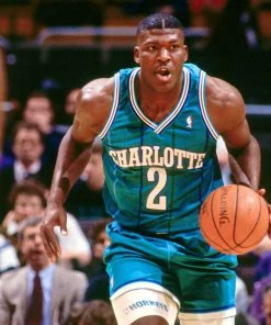 Larry Johnson Charlotte Hornets Mitchell & Ness NBA Authentic Jersey 1992-1993