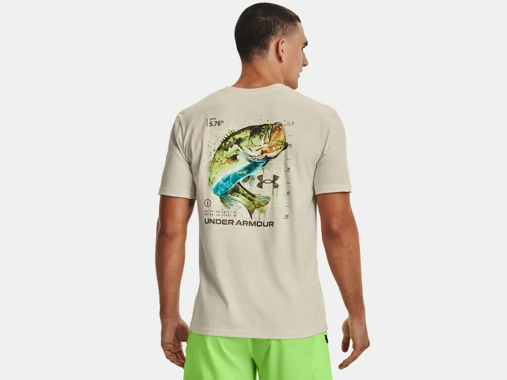 Under Armour Mens UA Fish Bass Waterblur Graphic Short Sleeve Graphic T-Shirt 7 Under Armour Mens UA Fish Bass Waterblur Graphic Short Sleeve Graphic T-Shirt