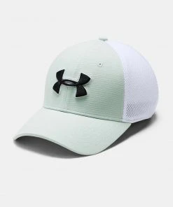 Under Armour Men's UA Threadborne Classic Mesh Golf Cap Stretch Flex Fit Cap Hat