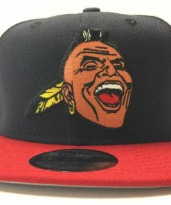 Atlanta Braves New Era 9FIFTY Snapback Hat Screaming Chief Noc-A-Homa Banned Cap MLB