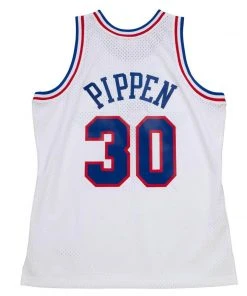 1992 NBA All-Star Game Scottie Pippen #30 Mitchell & Ness White Authentic Jersey