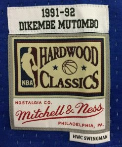 Dikembe Mutombo Denver Nuggets Mitchell & Ness 1991-92 Authentic Jersey Rainbow NBA