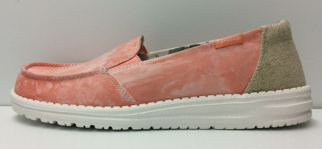Hey Dude Wendy Lena Tie Dye Peach Women's Lightweight SlipOn Casual Shoe Comfort 3 Hey Dude Wendy Lena Tie Dye Peach Women's Lightweight SlipOn Casual Shoe Comfort
