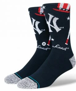 2022 New York Yankees NY Stance MLB Landmark Baseball Socks Large Men's 9-13