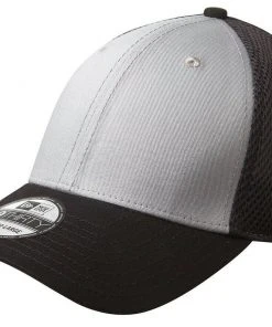 New Era 39THIRTY Mesh Back Flex Stretch Hat Blank Cap - Black, White, Navy, Red