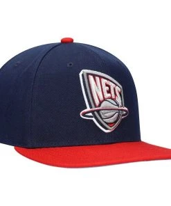 New Jersey Nets Mitchell & Ness NBA Snapback Hat 2Tone Hardwood Cap Brooklyn