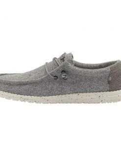 Hey Dude Wally Sox Slate Houndstooth Men's Shoes Comfortable Lightweight Slip On