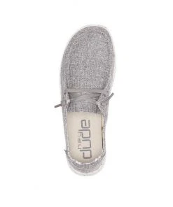 Hey Dude Wendy Linen Hey Dude Shoes Hey Dude Wendy L Linen Iron Lightweight Casual Comfortable Slip On Women's Shoes