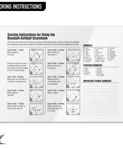 Champro Official Baseball / Softball Scorebook - Baseball Scorebook 6 Champro Official Baseball / Softball Scorebook - Baseball Scorebook
