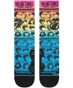 Stance The Rolling Stones Some Girls Rock FEEL360 Crew Socks Large Men's 9-13