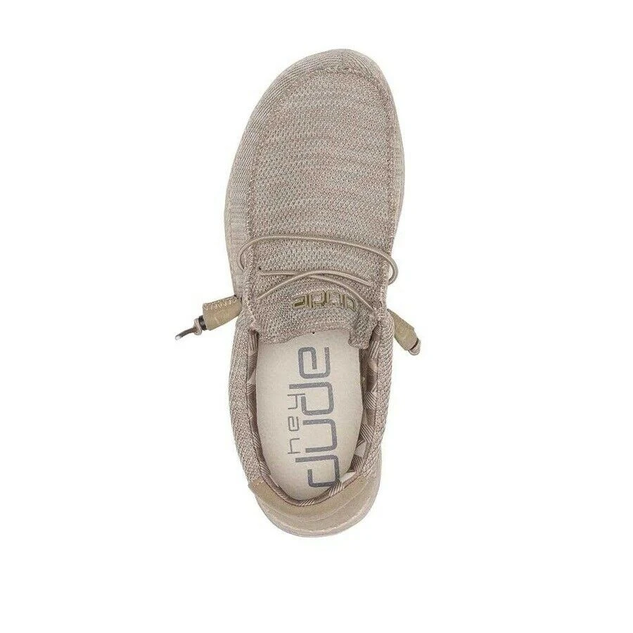 Hey Dude Wally Sox Beige Men's Shoes Comfortable Lightweight Slip On Casual Shoe 6 Hey Dude Wally Sox Beige Men's Shoes Comfortable Lightweight Slip On Casual Shoe