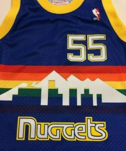 Dikembe Mutombo Denver Nuggets Mitchell & Ness 1991-92 Authentic Jersey Rainbow NBA