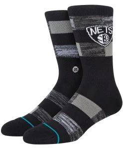 2023 Brooklyn Nets Stance NBA Cryptic Basketball Crew Socks Large Men's 9-13