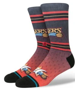 Philadelphia 76ers Stance NBA HWC Hardwood Classics Crew Socks Large Men's 9-13