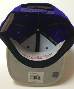 Los Angeles Lakers LA Mitchell & Ness NBA Snapback Hat 2Tone Adjustable Cap Flat