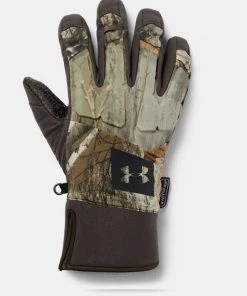 Under Armour Men's UA Mid Season Hunt Gloves Camo Hunting Gore-Tex Mitts