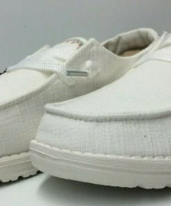 Hey Dude Wendy Flora Lily White Lightweight Casual Comfort Slip On Women's Shoes Hey Dude Shoes