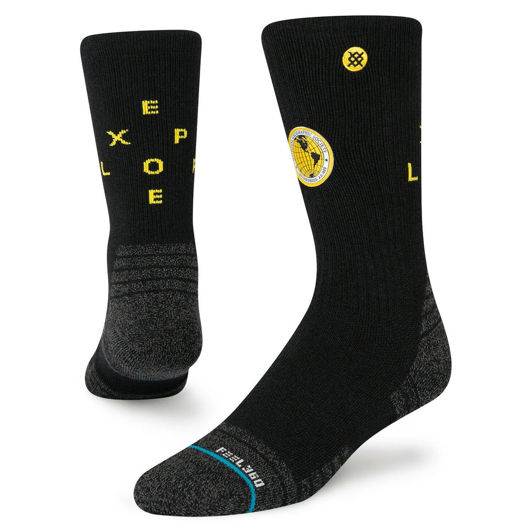 Stance X National Geographic Exploration FEEL360 Crew Socks Large Men's 9-13 1 Stance X National Geographic Exploration FEEL360 Crew Socks Large Men's 9-13
